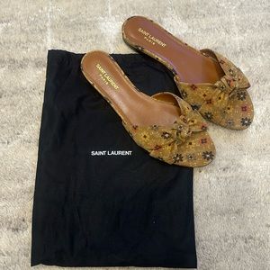 Saint Laurent Bianca Sandals Size 41 Brand New